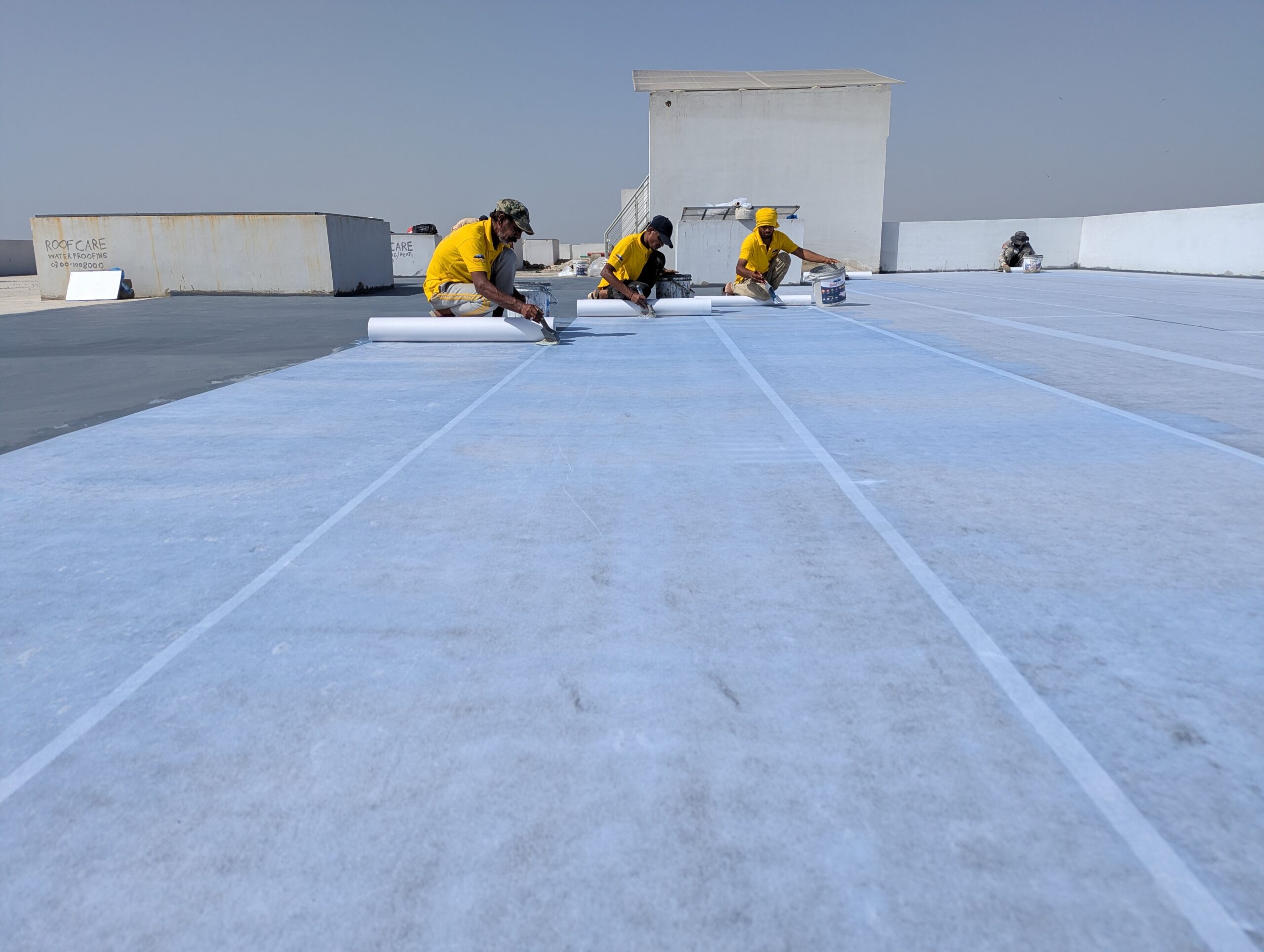 Roof Waterproofing With Polyster Sheet